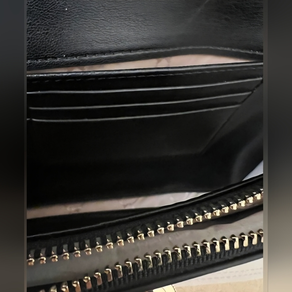 Ted Baker Black Floral Chain Shoulder Clutch - Picture 8 of 10
